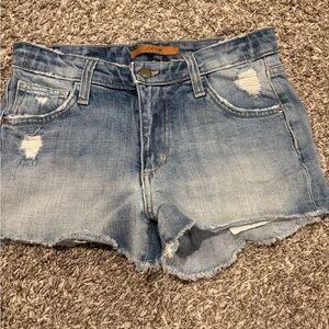 Joe's Jeans Light Blue Distressed Denim Shorts